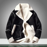 2021new winter jacket men warm thick casual mens windproof lambswool parkas jackets loose velvet coat male outerwear clothing