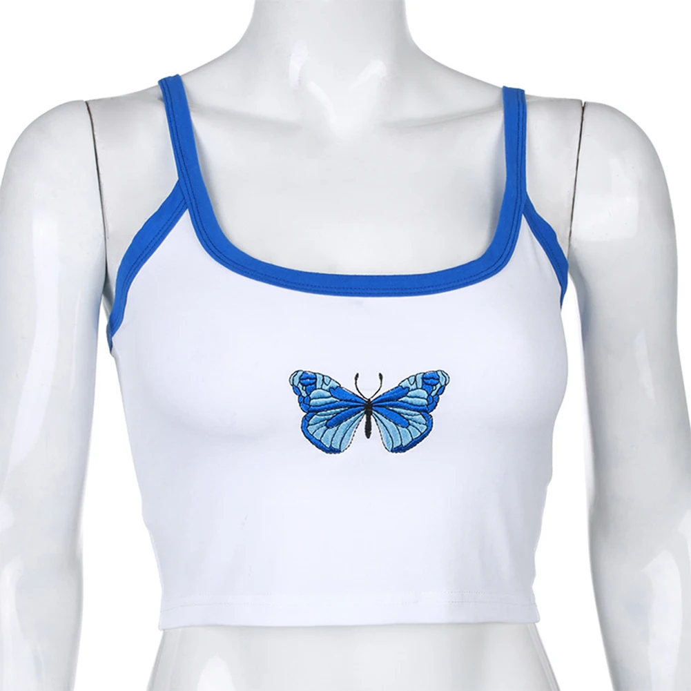 Летние майки повседневные женские укороченные топы без рукавов модные короткие