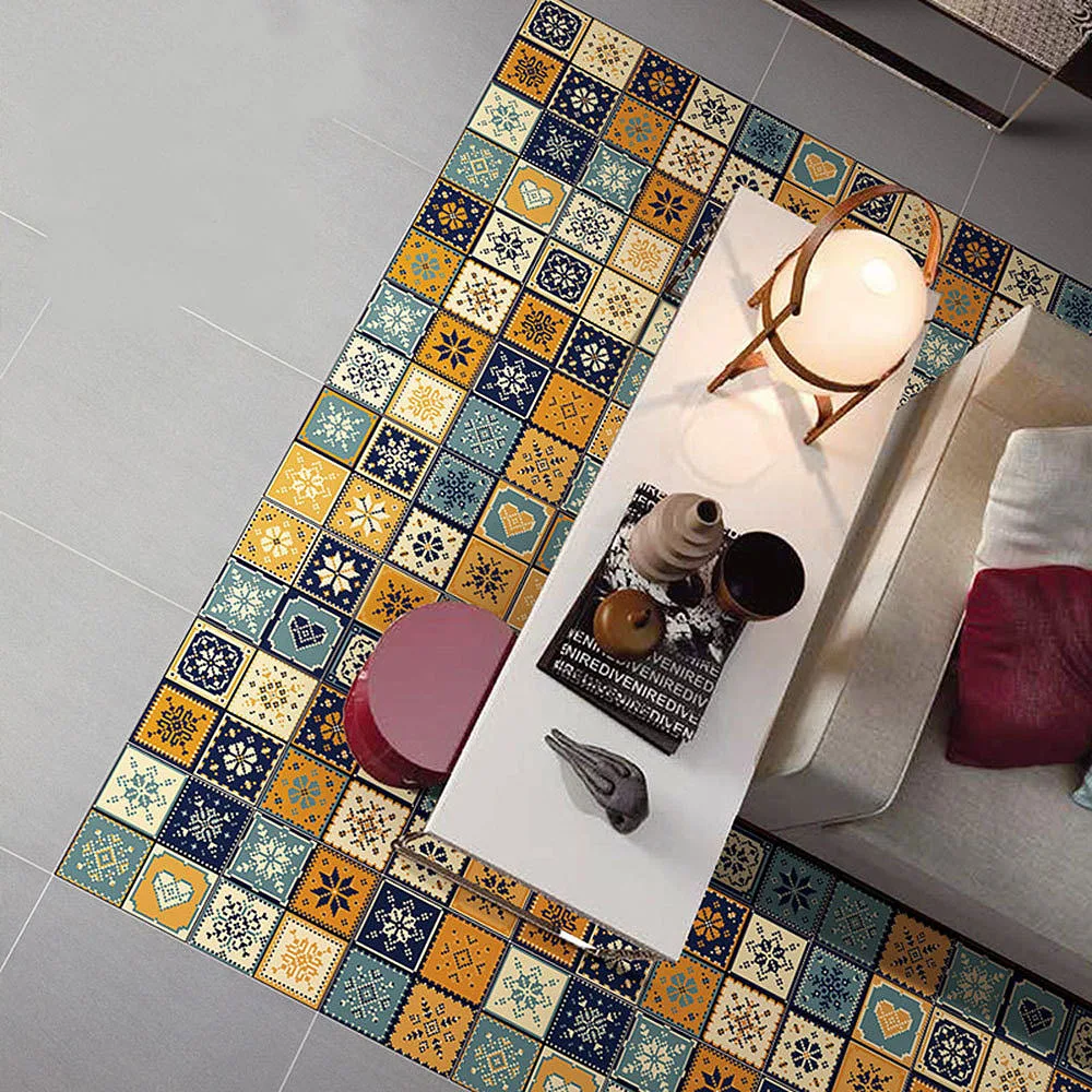 2шт Геометрическая самоклеющаяся клейкая плитка наклейки домашняя