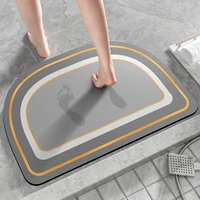 diatomite toilet floor mat bathroom washable quick drying rug set shower carpet kitchen entrance doormat foot pad decoration