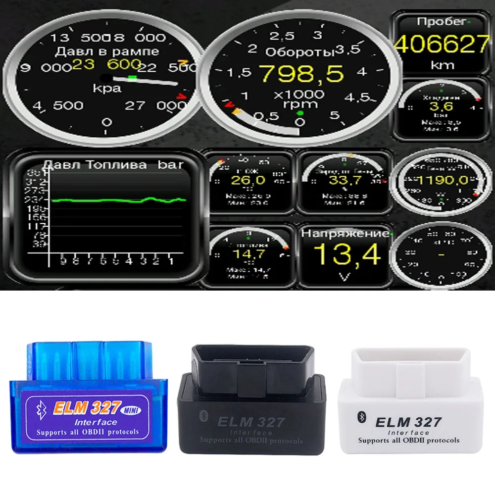 Мини сканер OBD2 V2.1 ELM327 для Mazda 3 6 2 CX5 CX8 CX9 OBDII ELM 327 адаптер Bluetooth автомобильный