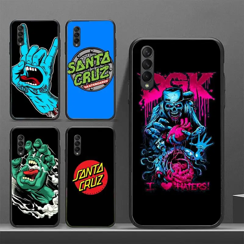 

Santa Cruz Skateboards Phone Case for Samsung S6 S7 S8 S9 S10 edge plus S10 5G S20 S21 S30ultrs 5G Fundas Cover
