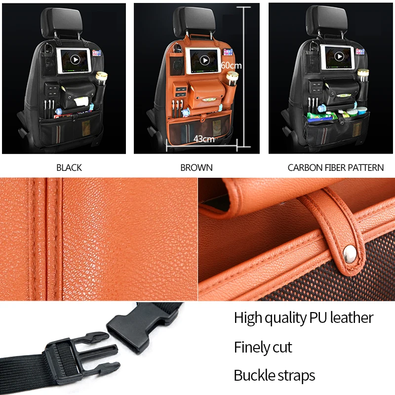 Универсальный Органайзер на спинку сиденья автомобиля сумка для хранения с