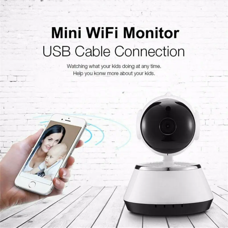 V380 1080/720P HD Беспроводная умная видеокамера с wi-fi домашняя ИК Веб-камера ночного видения HD Беспроводная IP камера