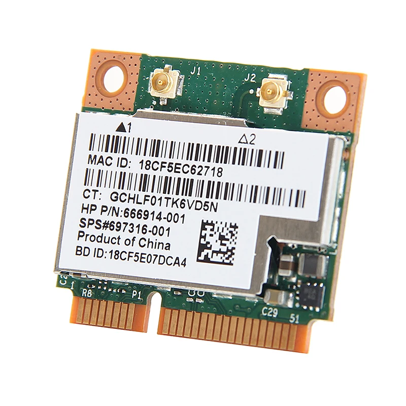 BCM943228HMB Bluetooth 4, 0 802.11a/b/g/n Wi-Fi  ,   PCI-E Wlan   2, 4  5