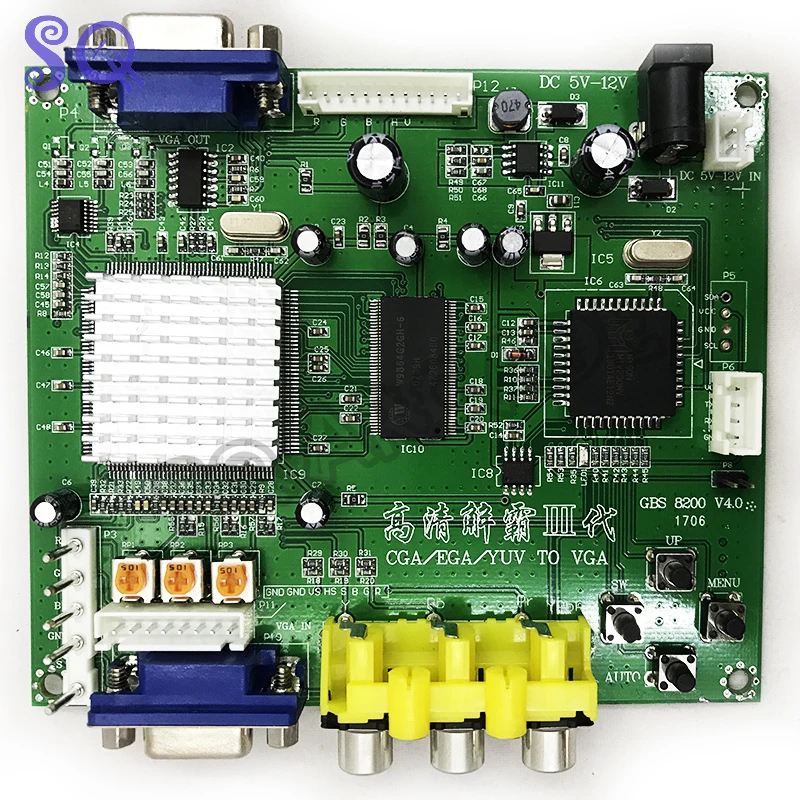 2016 Новая аркадная игра RGB/CGA/EGA/YUV К VGA HD видеоконвертерная плата HD9800/GBS8200 Горячая