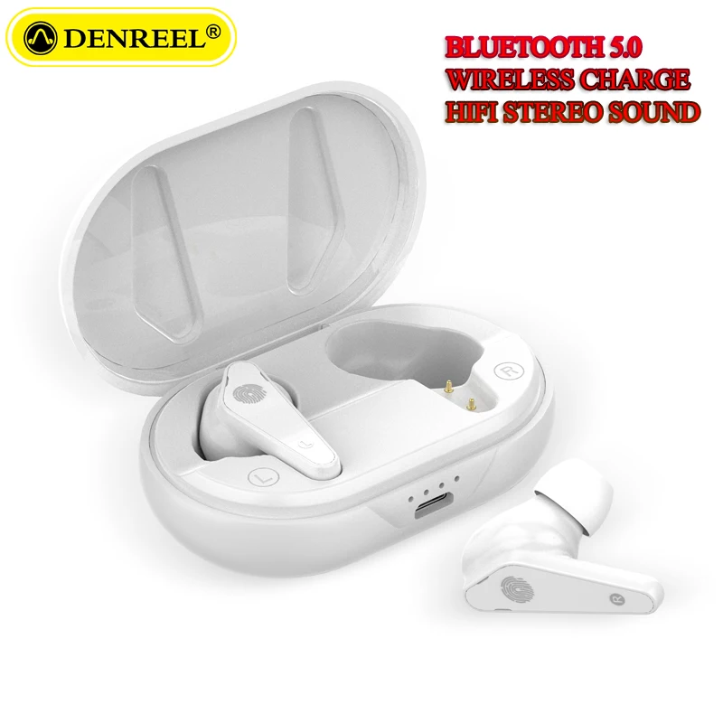 

Наушники-вкладыши Bluetooth TWS, настоящие беспроводные наушники Bluetooth 5,0, автоматический переключатель, Внутриканальные наушники с зарядным уст...