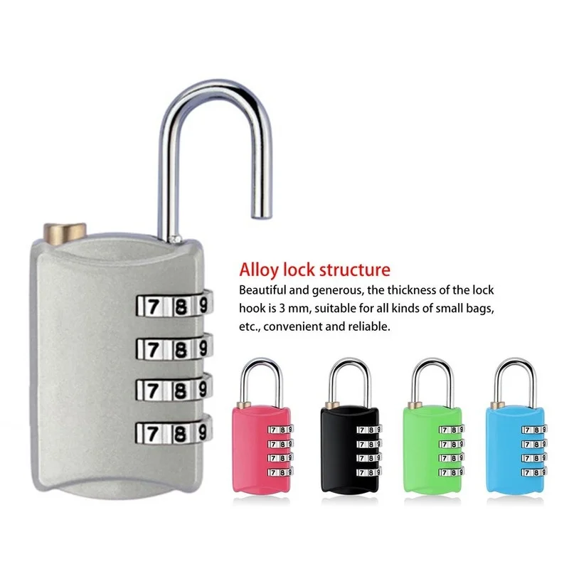 

Mini Luggage Suitcase TSA Lock Dial Digit Number Code Combination Padlock Security Travel Safe Password Locks