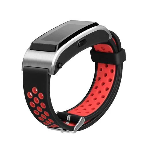 black red Заводской силиконовый спортивный ремешок на запястье Nike B5 браслет ремешок для huawei Talkband B3 B2 Смарт-часы 15 мм 16 мм 18 мм - Цвет ремешка: black red