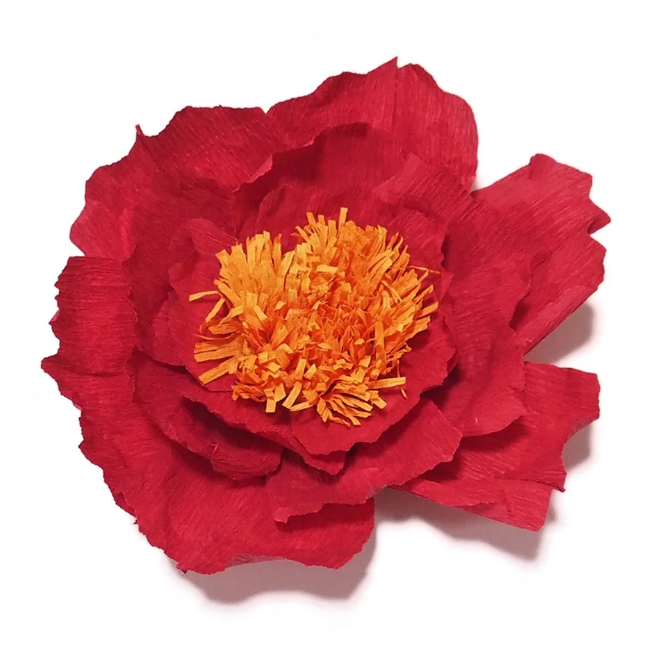 2018 гигантские креп Бумажные цветы 5 шт. + листья бабочки 3 свадебный фон декор