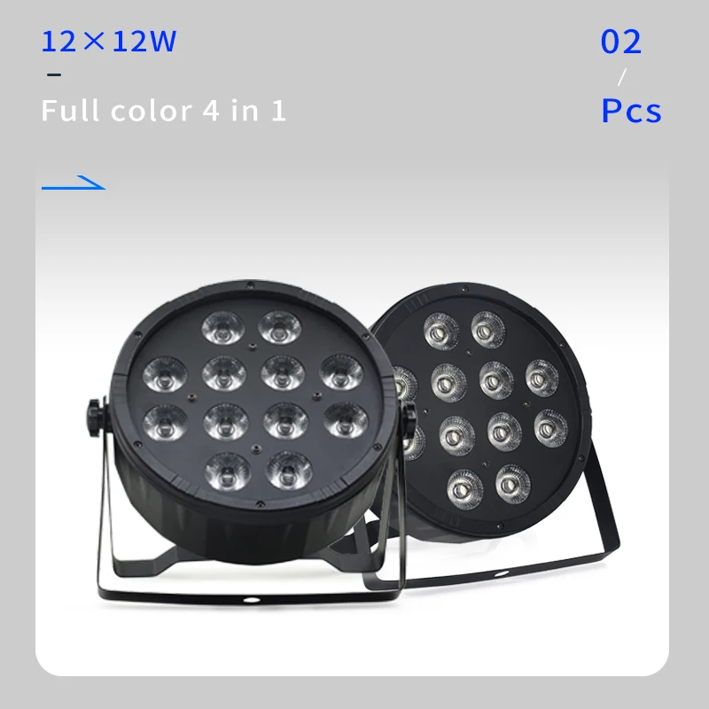 2pcs/lots 12x12W led Par lights RGBW 4in1 12*12w ABS material flat par dmx512 disco professional stage dj equipment | Освещение