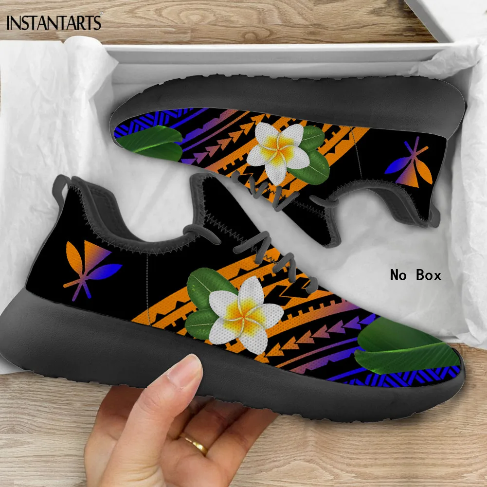 

Женские кроссовки INSTANTARTS, градиентные туфли на плоской подошве, с рисунком листьев, повседневная обувь на шнуровке, весна-осень