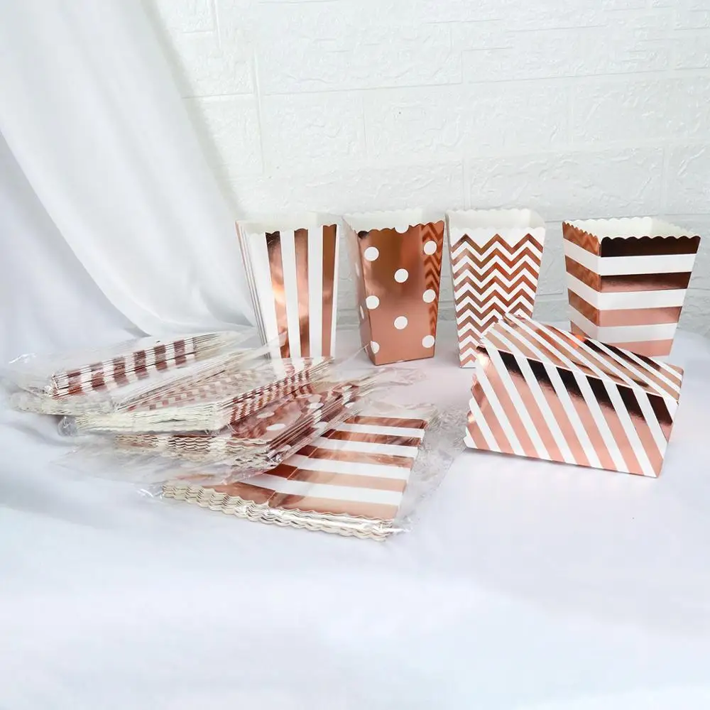 6/12 шт. бумажные коробки для попкорна | Дом и сад