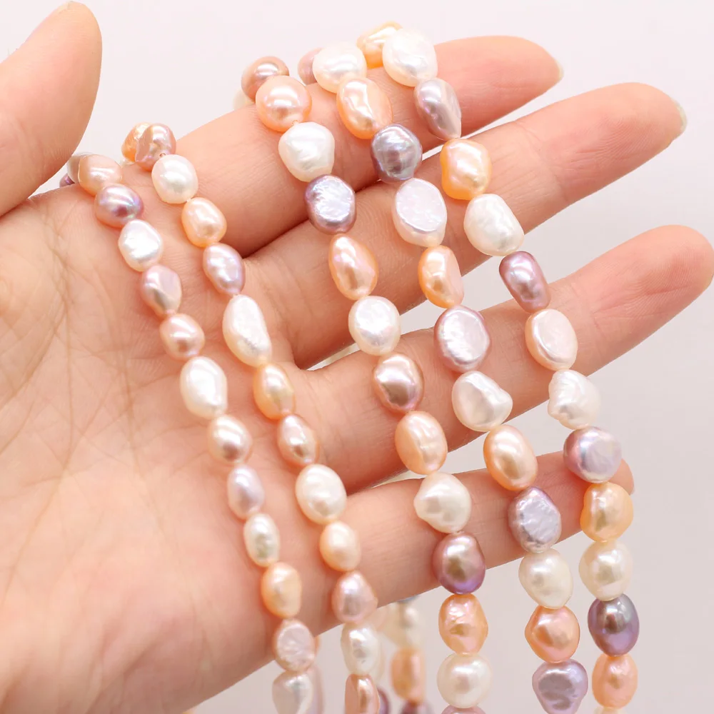 

100% Natural Freshwater Pearl Baroque color Beaded for Jewelry Making Irregular Beads DIY Bracelet Necklace Accessories