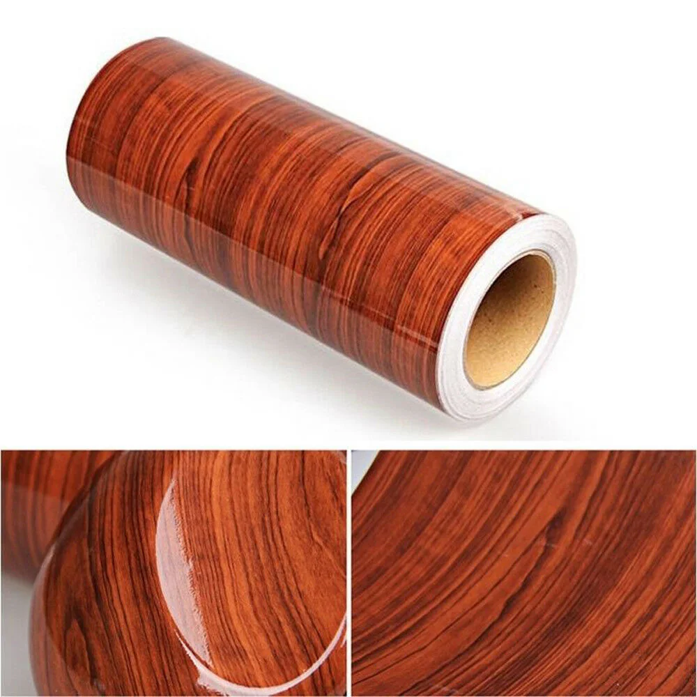 

Interior Car Sticker DIY Moisture proof Sheet 1M Wood Grain Vinyl Decal