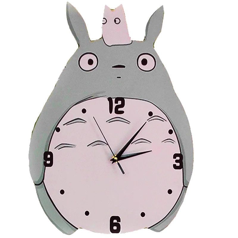 16 &quotмультфильм Тоторо Мой друг кошка настенные часы Декор для дома Креативные 3D