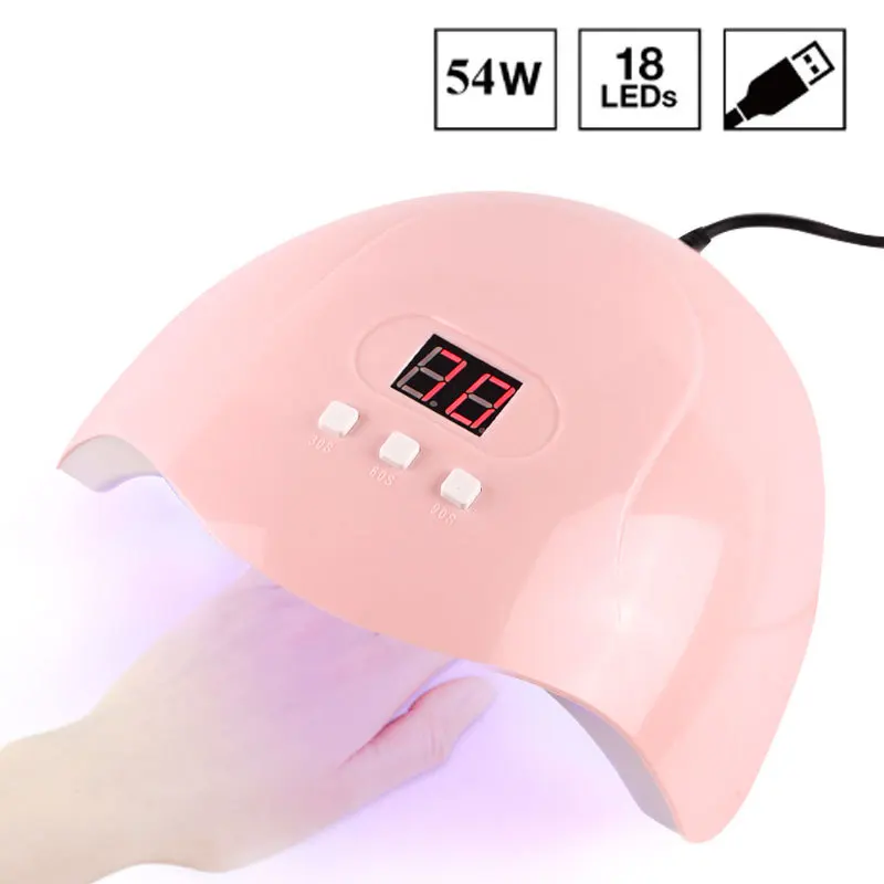 

54W/48W/36W/3W UV LED Nail Lamp Nail Dryer Light Therapy Machine Nail Polish Professional Timer Auto Sensor Tools Nail Art Tool