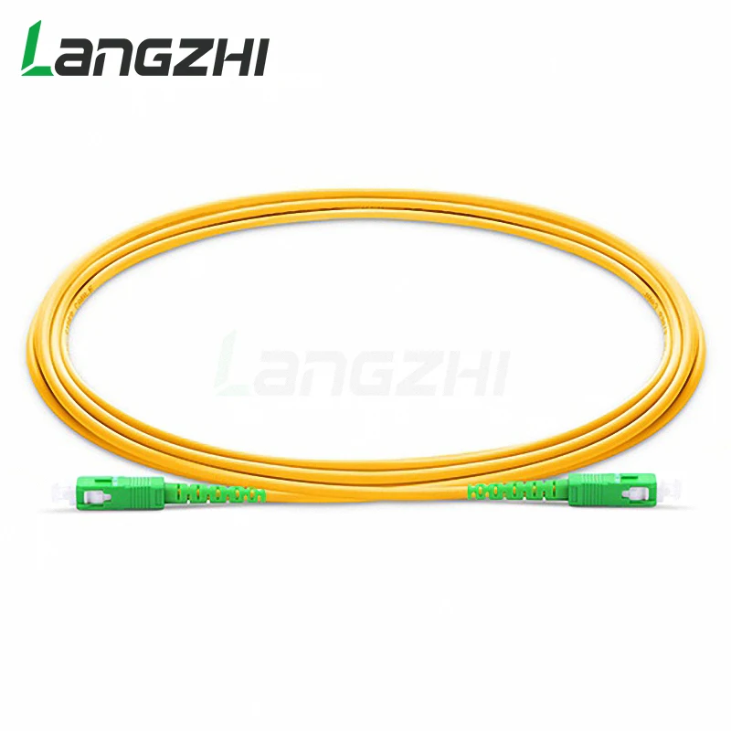 10 шт. Sc Apc To Simplex 2 0 мм 3 ПВХ одномодовый волоконный патч кабель Fibra Optica Jumper Fiber корд