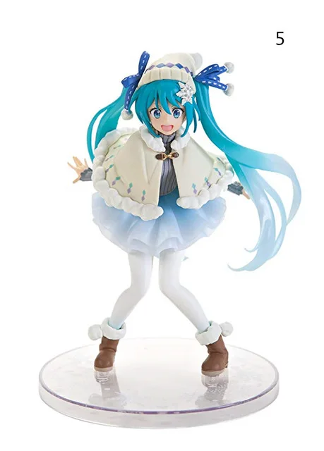 5Without box Lensple Taito Project Diva Hatsune Miku 2-й сезон зима Рождество супер премиум зимняя одежда гоночный и командный вариант фигурка - Цвет: 5Without box