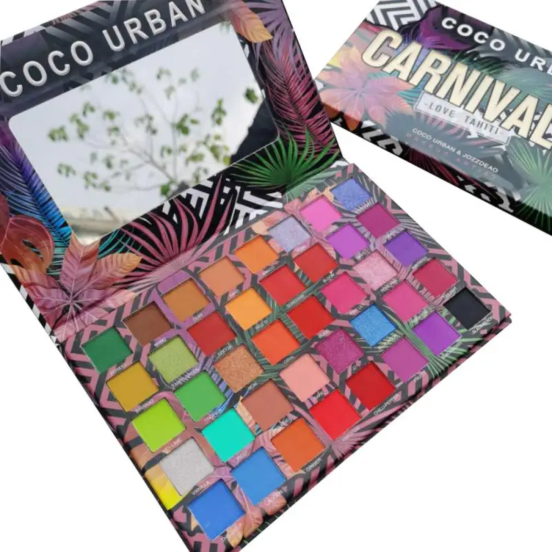 

CARNIVAL 40 Colors Eyeshadow Palette Vivid Eyes Makeup Powder Glitter Eyeshadow Shimmer Matte Long Lasting Cosmetics TSLM1