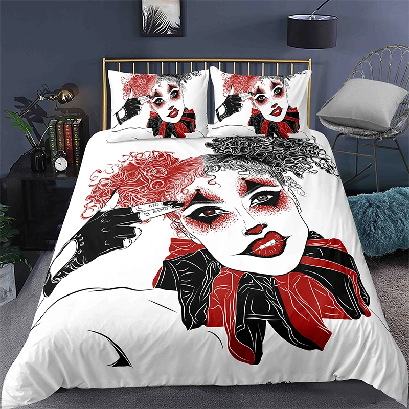 

3D Крутой набор постельных принадлежностей для девочек цвет постельное белье класса люкс Стёганое одеяло наволочка