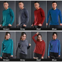 t shirt for men and women yoga sport top fitness running sweatshirt gym jogging workout tracksuit long sleeve clothes hoodies