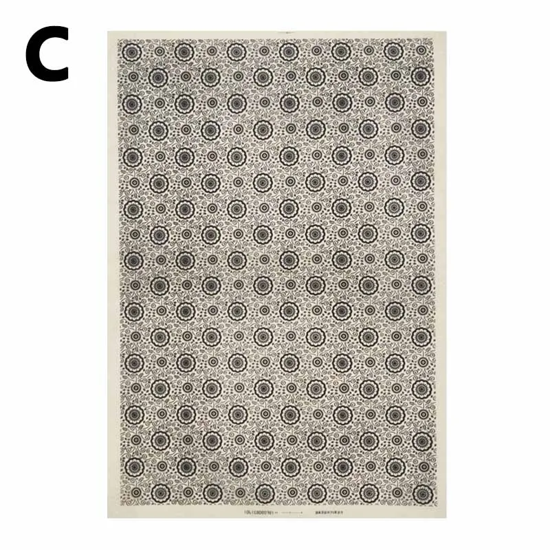 Керамическая глина переводная бумага подглазурь черная глазурованная Цветочная