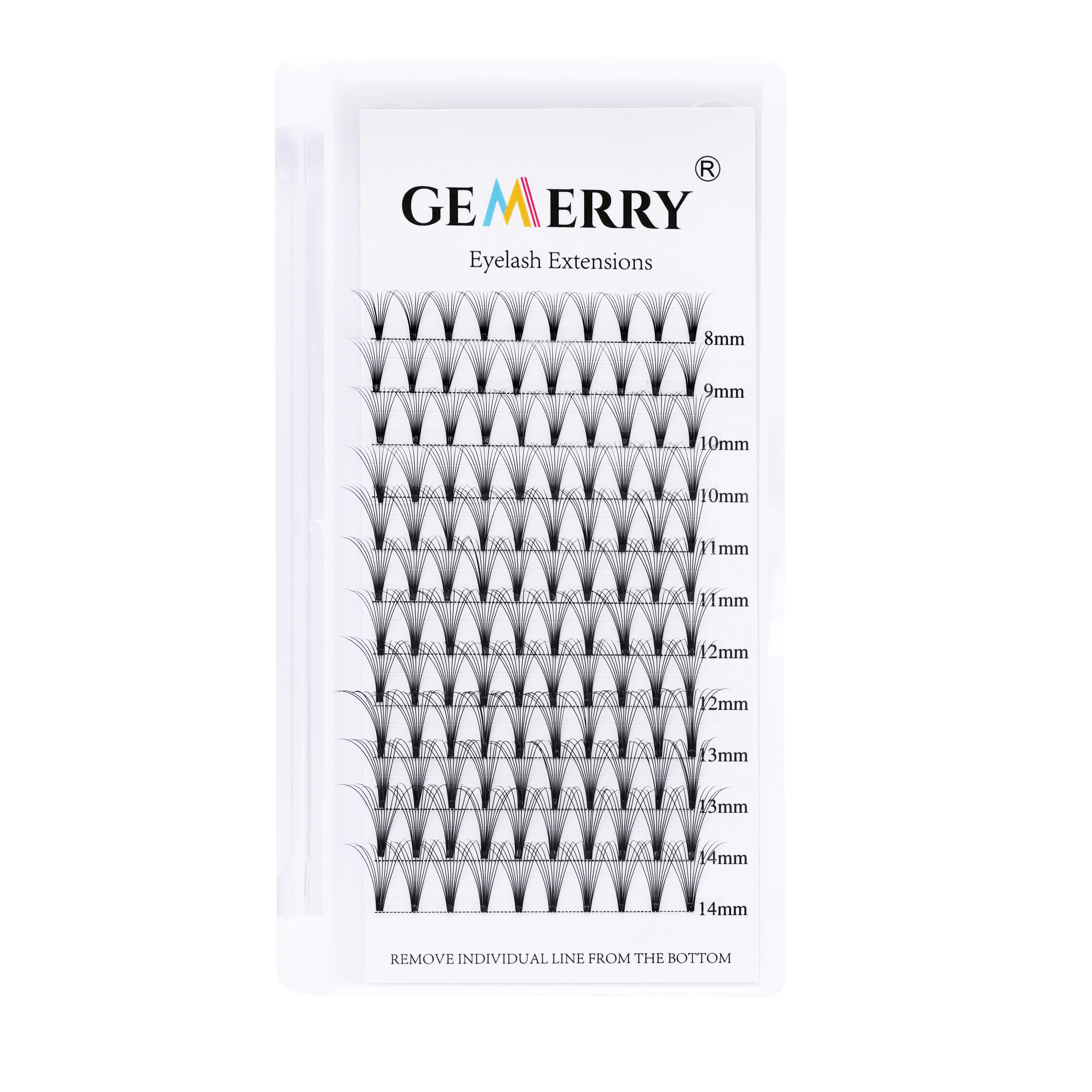 10D готовые русские объемные вентиляторы для наращивания ресниц макияж короткие