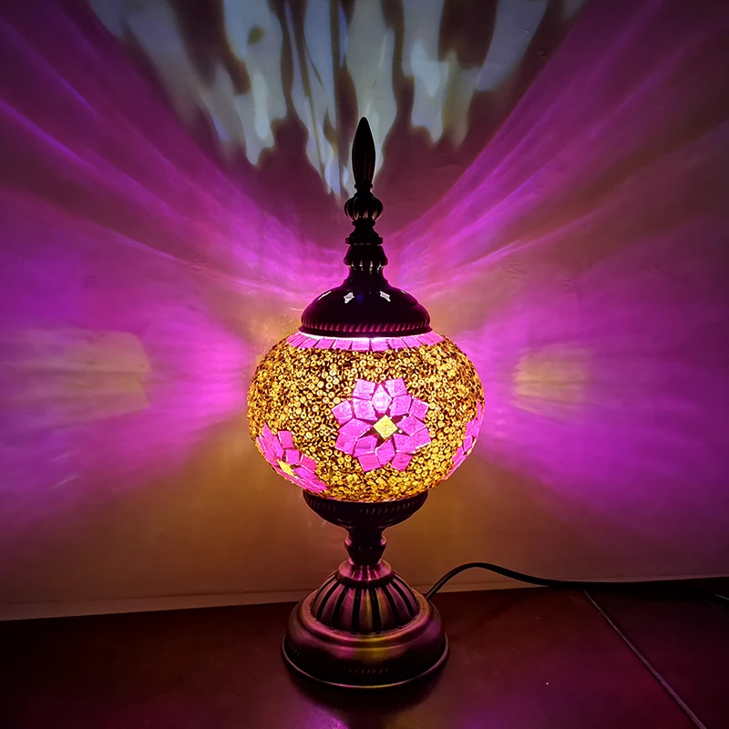Мозаика Настольная лампа Средиземноморский турецкий стиль спальня исследование