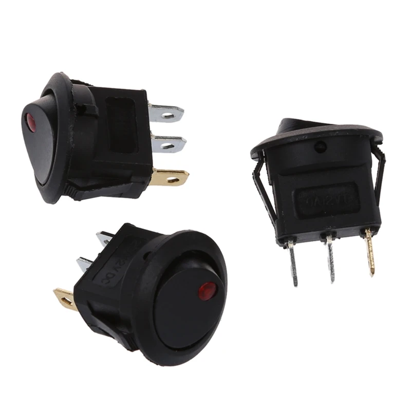 HTHL-20 x светодиодный дисплей переключатель вкл/выкл DC 12V 16 mm красный | Обустройство