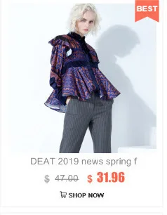 DEAT Gray Lapel Stitching Fur Long-sleeved Thick Wool Hit Color Woman Sweater Coat Casual Fashion Autumn Winter New TD065