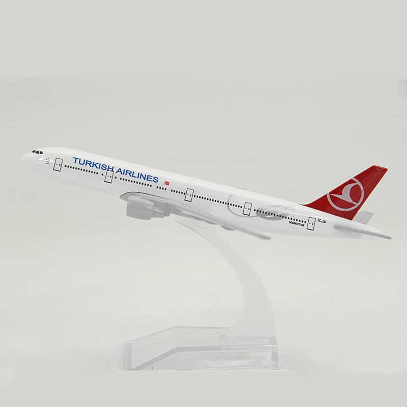 20 см Турецкие авиалинии Boeing 777 авиация металлическая модель 16 см модель самолета игрушки с колесом коллекционный подарок