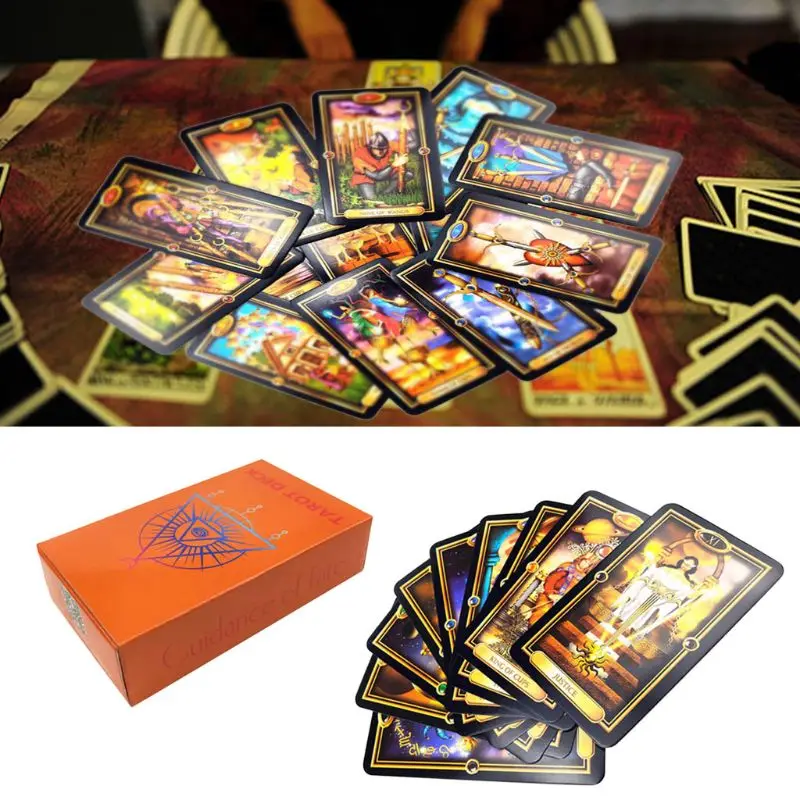 Легко Таро 78 карт палуба руководство по Fate таинственный английский Oracle карточная