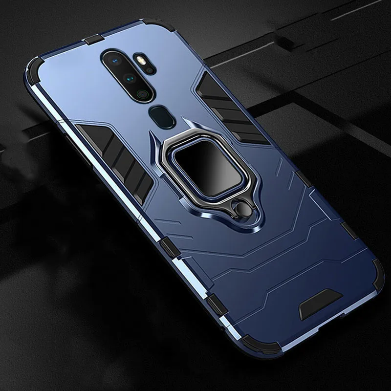 

Case For OPPO Realme 5 5 Pro 3 X2 Pro XT C2 Ring Shockproof Armor Phone Cover for OPPO A5 A9 2020 F11 Pro Reno 10x Zoom 2 Z ACE
