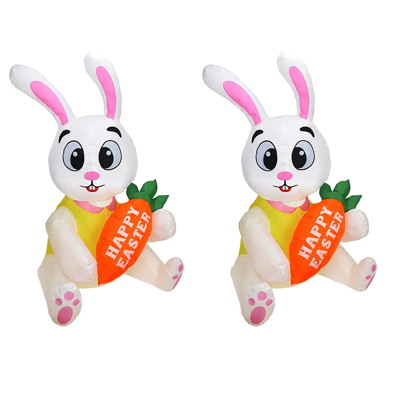 

1,5 м надувной Пасхальный кролик кукла светодиодный ночной Светильник рисунок двор открытый сад игрушки вечерние украшения