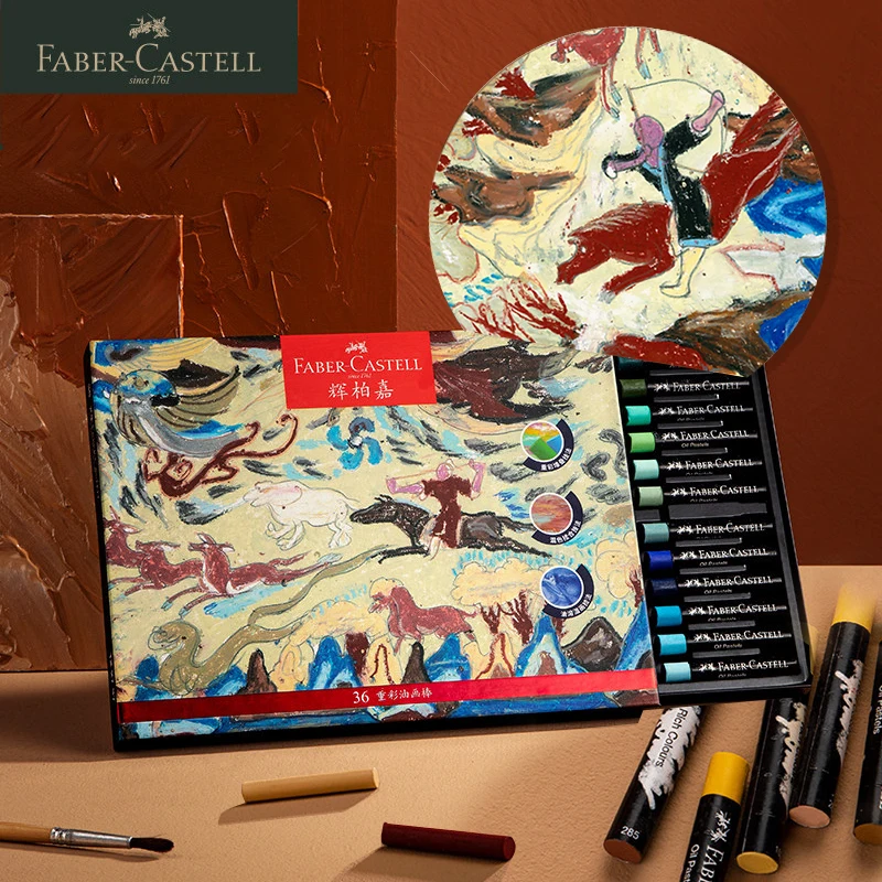 

FABER CASTELL Professional Heavy цветная масляная пастель 36 цветов Morandi & Dunhuang Color Series Soft Oil Pastel/Crayon Graffiti Pastel