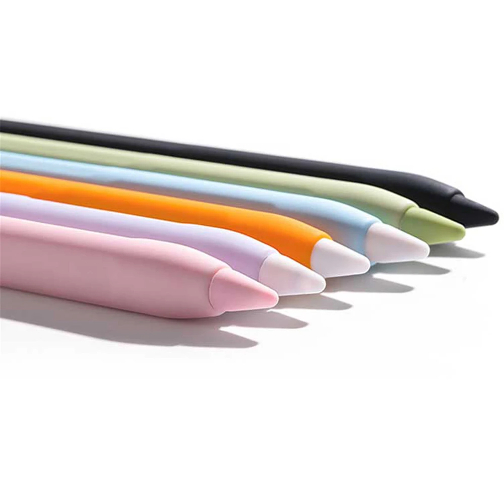Цветной мягкий силиконовый защитный чехол для Apple Pencil 1st 2nd Generation аксессуары