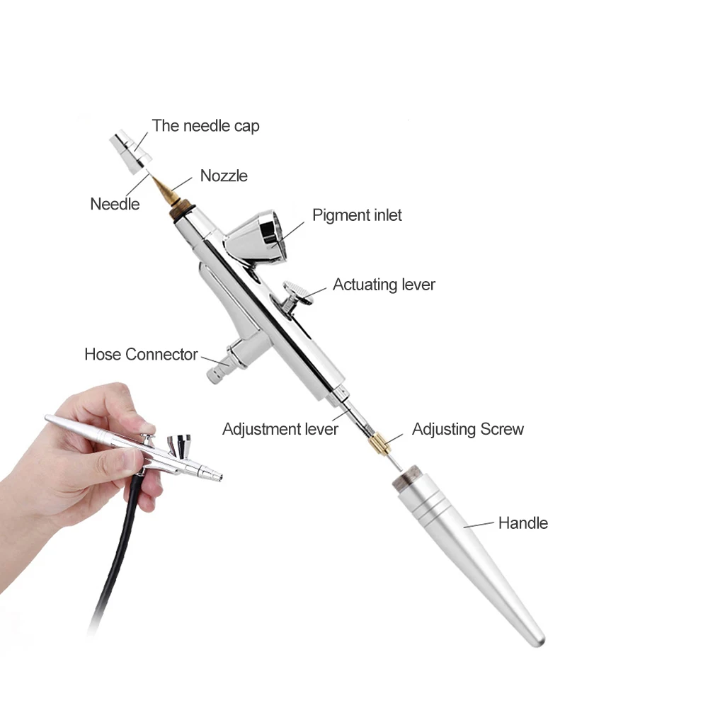 Аэрограф портативный мини воздушный компрессор комплект для художественной