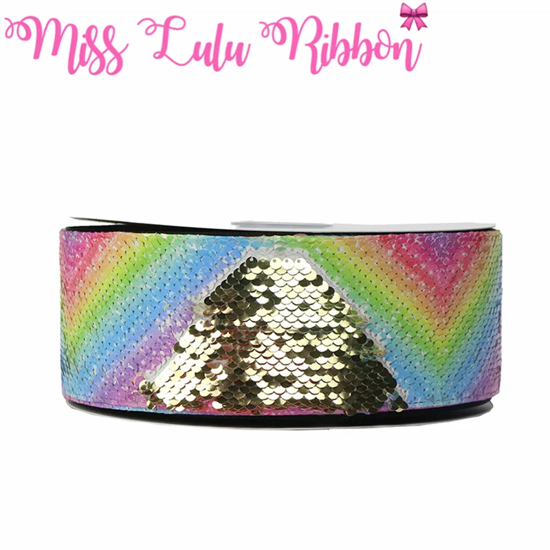 3 &quot75 мм градиентный Радужный волны точки двойной Реверсивный серебряный &amp