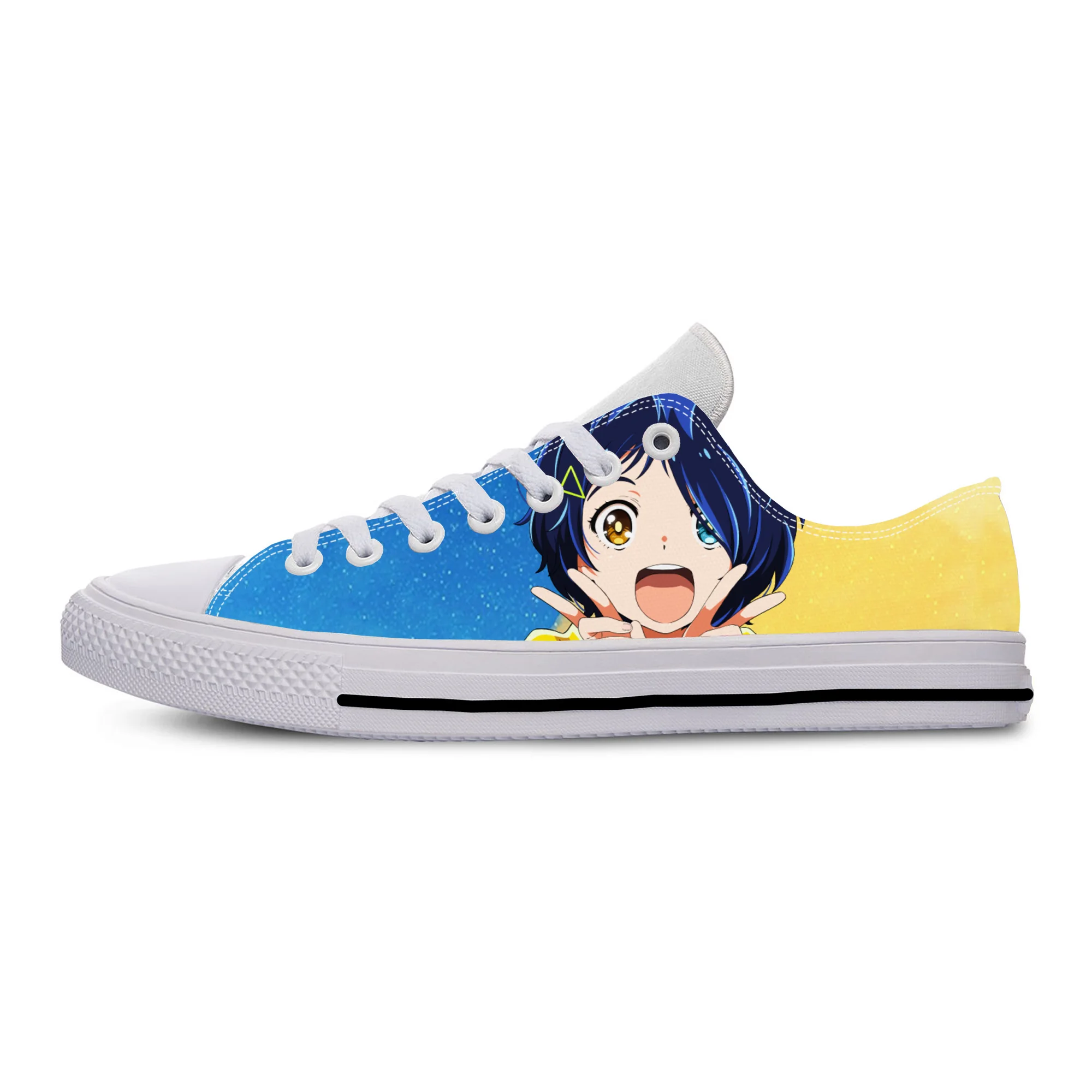 

Повседневные тканевые кроссовки Ohto Ai с японским Аниме Манга чудо-яйцо, низкие дышащие легкие кроссовки с 3D принтом для мужчин и женщин