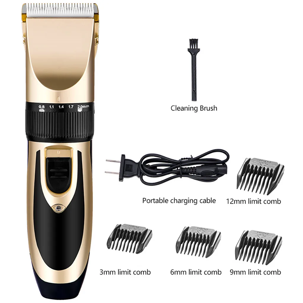 Электрическая машинка для стрижки волос перезаряжаемая малошумная беспроводные