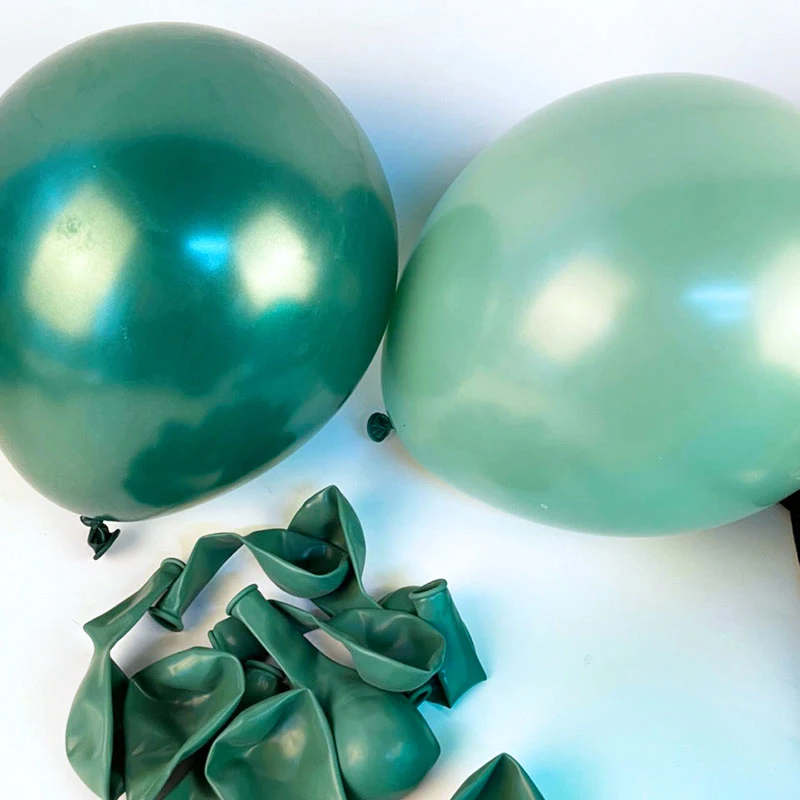 Шары в стиле ретро (10 дюймов) оливковые и зеленые воздушные шары латексные