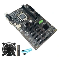 b250 mining motherboard 12 gpu bitcoin etherum motherboard lga 1151 with ddr4 8gb 2133mhz ram cooling fansata cable