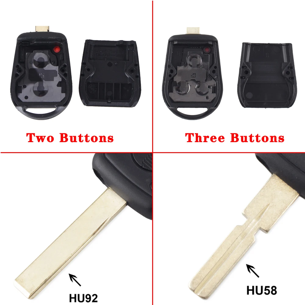 KEYYOU 20 шт. 2/3 Автомобильный ключ с кнопкой для ключей чехол BMW E31 E32 E34 E36 E38 E39 E46 Z3
