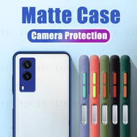 for vivo v21e case armor bumper frame matte protective transparent phone case for vivo v23 5g v21e 4g cover for vivo v21e 5g v21
