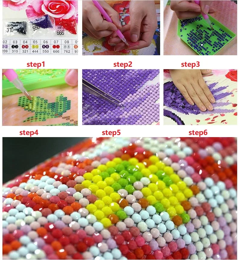 Diy Полная алмазная живопись цветы мака мозаика вышивка крестиком горный хрусталь
