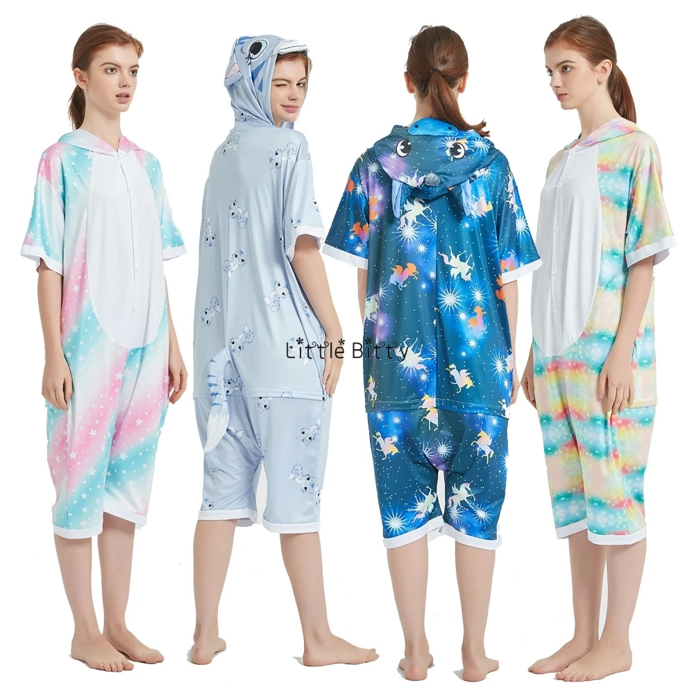 Кигуруми пижамы для мамы и детей комбинезон милая цельная Пижама пижама с