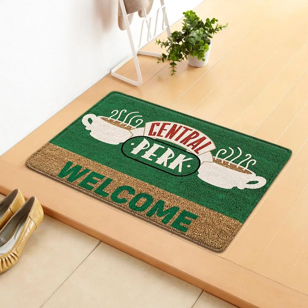 

Friends Central Park Welcome Floor Rug Doormat Coffee Carpet Bed Living Room Home Kitchen Outdoor Floor Non-slip Mat Gift