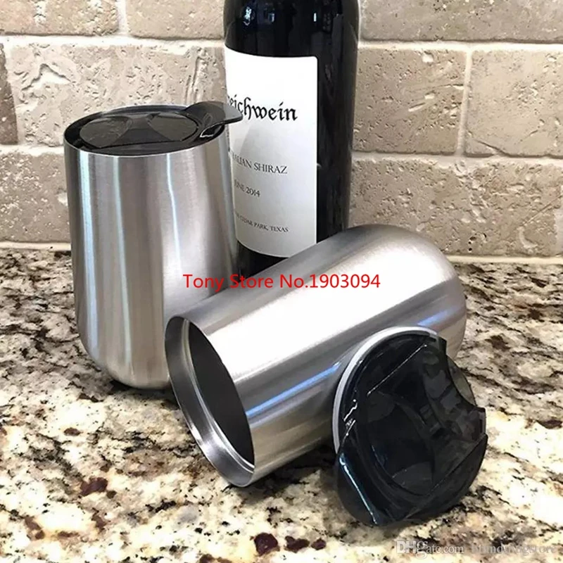 200 шт./лот новая чашка для яиц 16 унций бокалы вина нержавеющая сталь вакуумные