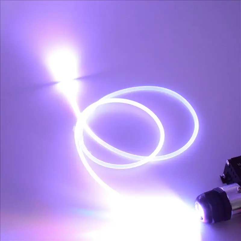 20mX 3 мм Боковой светящийся пластиковый волоконно оптический прозрачный ПВХ